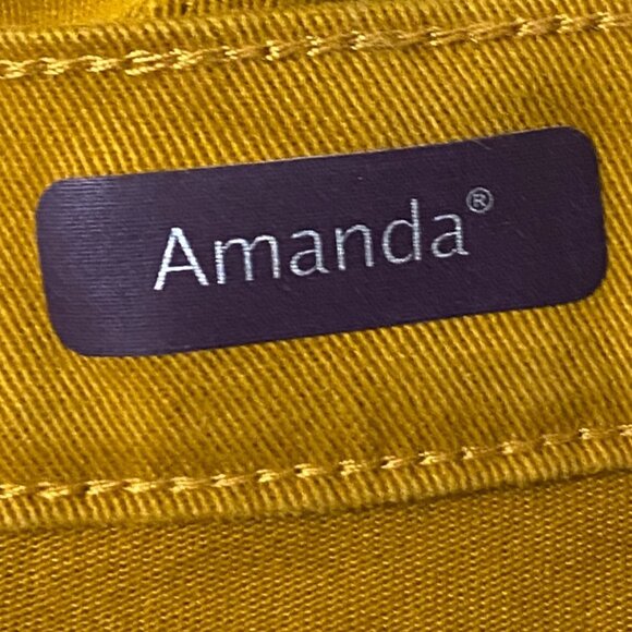 Gloria Vanderbilt AMANDA Slimming Womens Jeans 20W Average Mustard Brown Fall GV - Picture 6 of 8